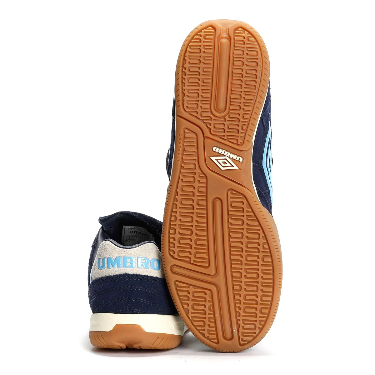 Umbro Speciali TR Suede Dark Navy/Vista Blue/White Sand Trainers - Image 4