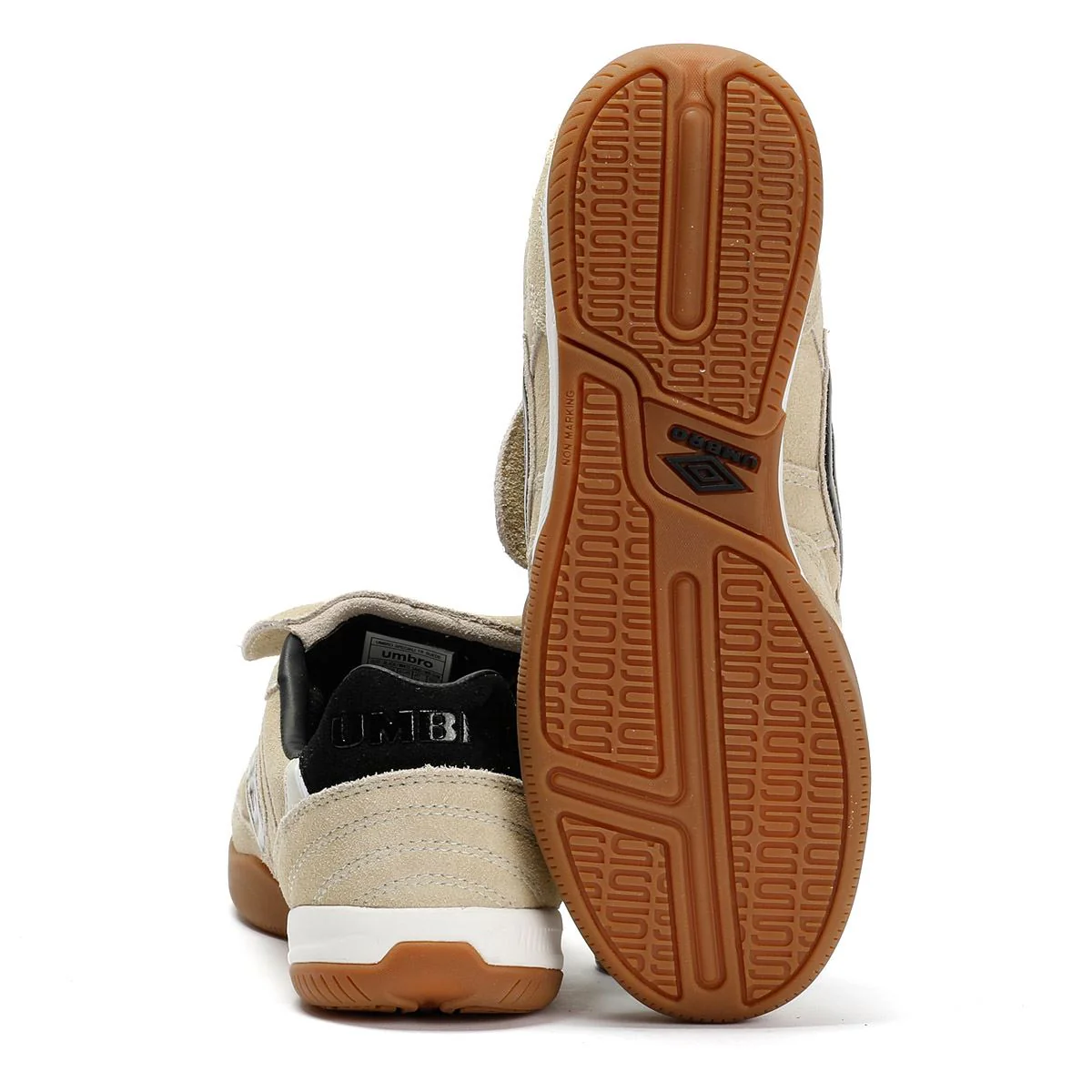 Umbro Speciali TR Suede Dust/Black/Sand Trainers - Image 4