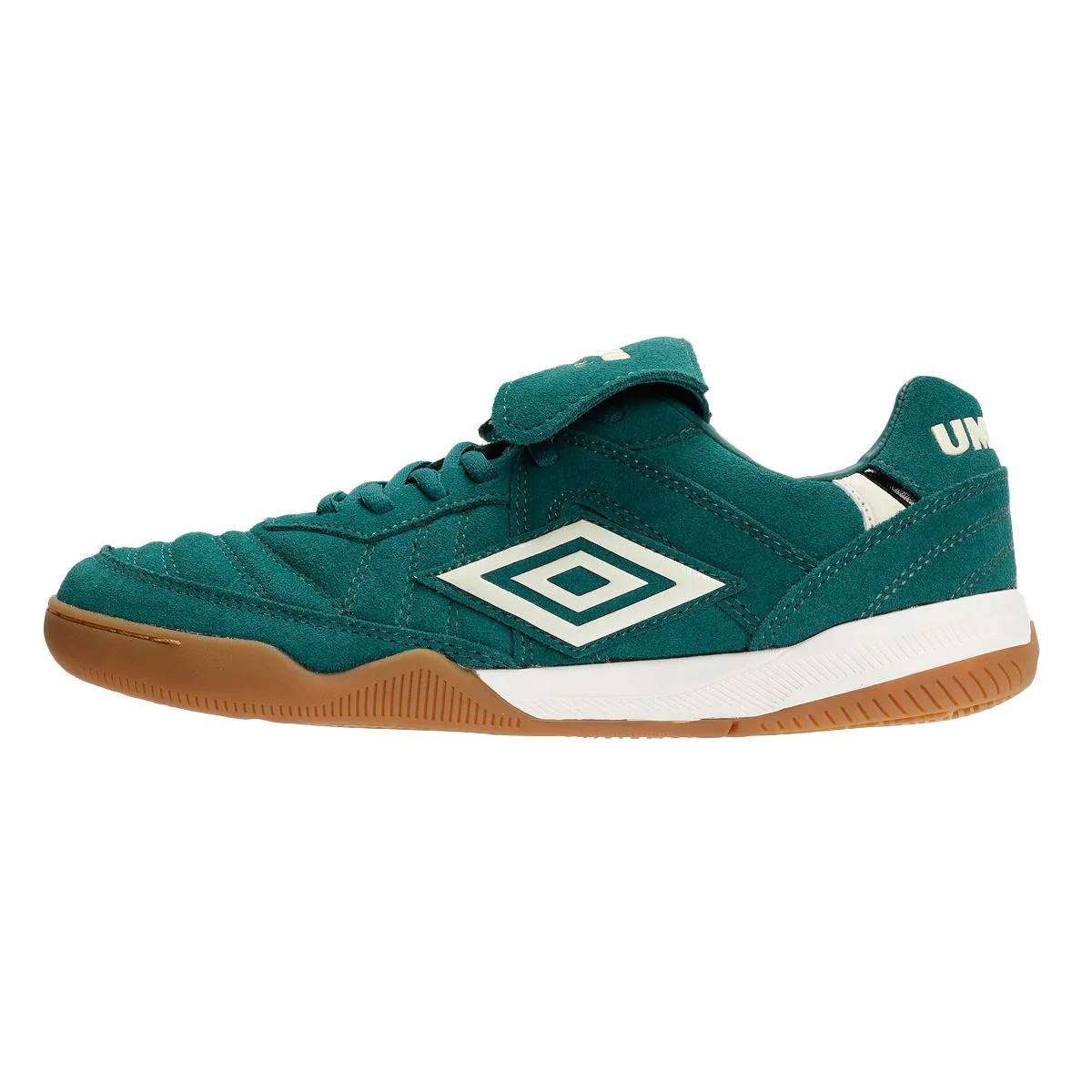Umbro Speciali TR Suede Forest Green/Antique White Trainers - Image 6