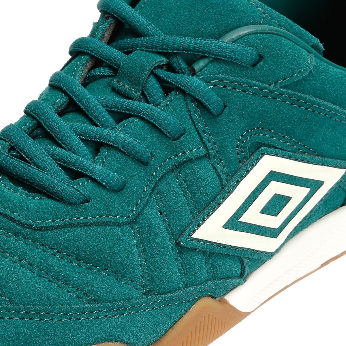 Umbro Speciali TR Suede Forest Green/Antique White Trainers - Image 8