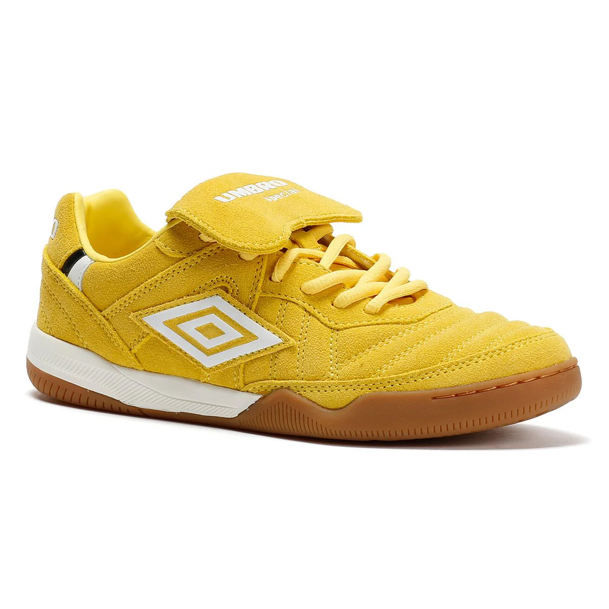 Umbro Speciali TR Suede Yellow/White Trainers - Image 2