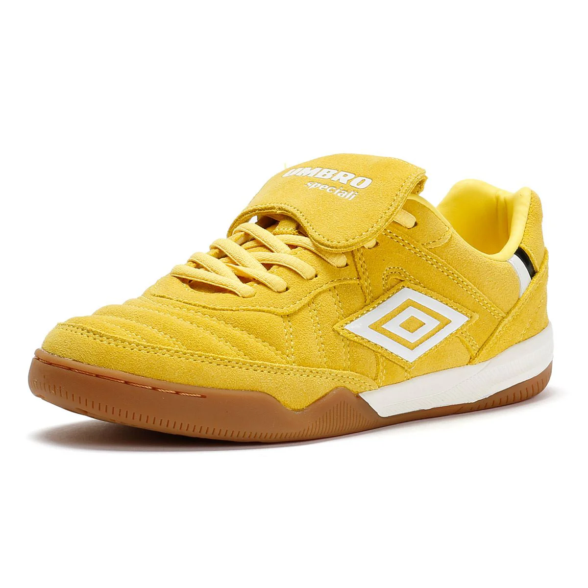 Umbro Speciali TR Suede Yellow/White Trainers - Image 3