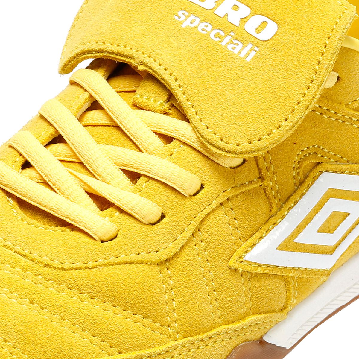 Umbro Speciali TR Suede Yellow/White Trainers - Image 7