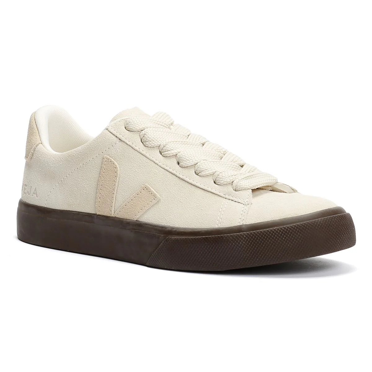Veja Campo Bold Suede Women's Pierre Almond Eagle Trainers - Image 2