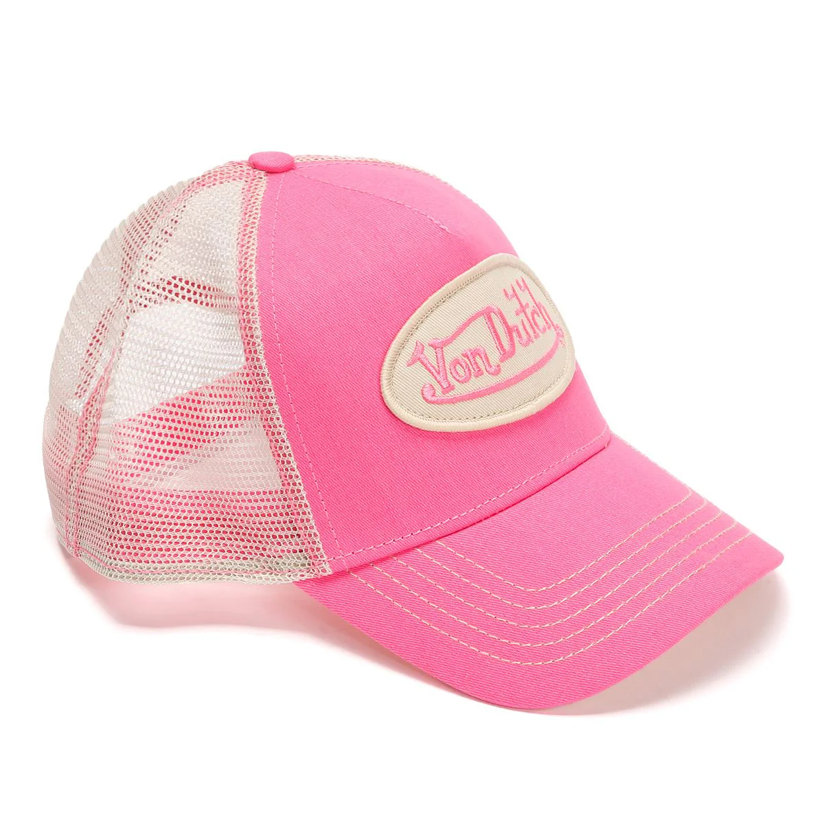 Von Dutch Staple Trucker Cotton Pink Caps - Image 2