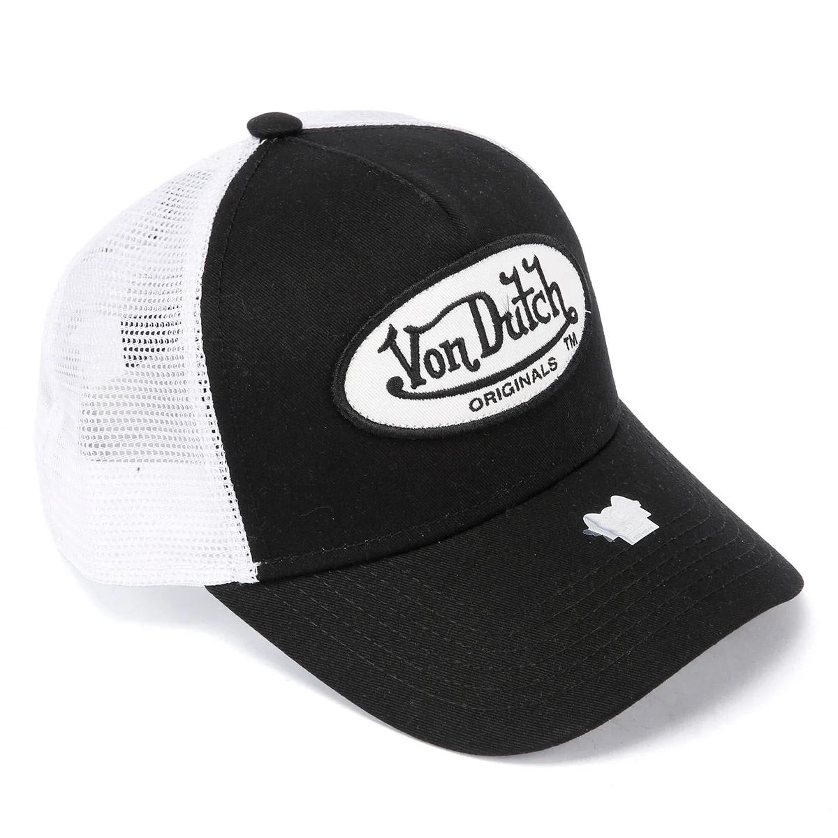 Von Dutch Trucker Boston Cotton Black/White Cap - Image 2
