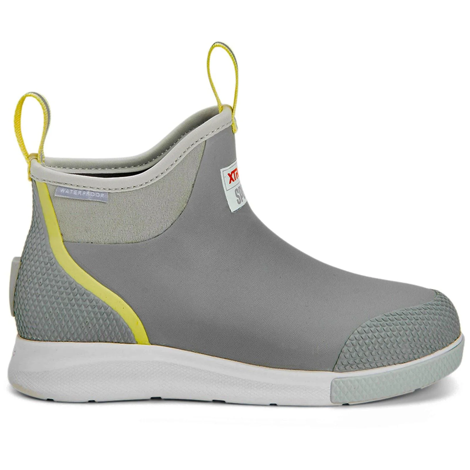 Xtratuf Women's Ankle Deck Boot Sport in Grey/Yellow - Image 4
