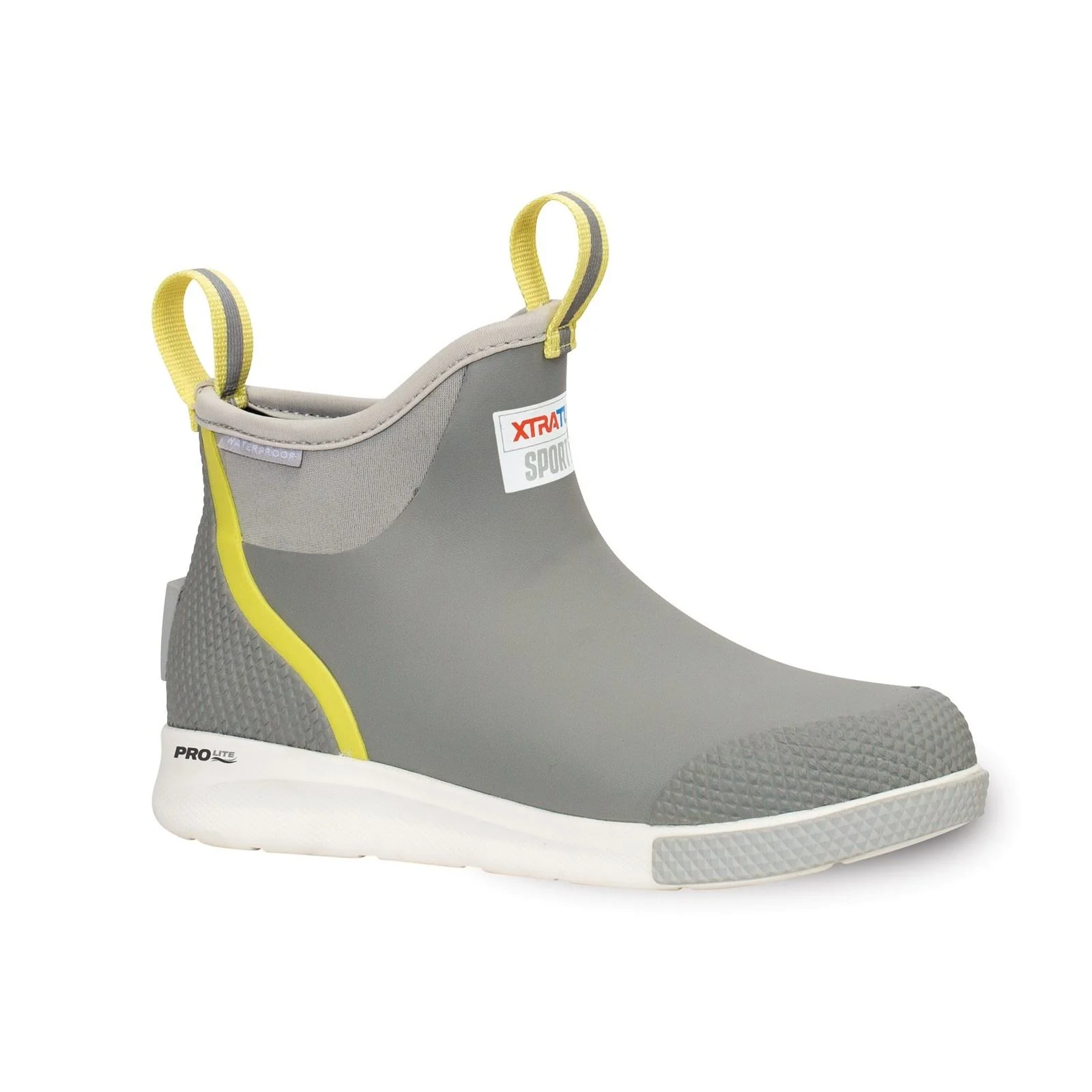 Xtratuf Women's Ankle Deck Boot Sport in Grey/Yellow - Image 8