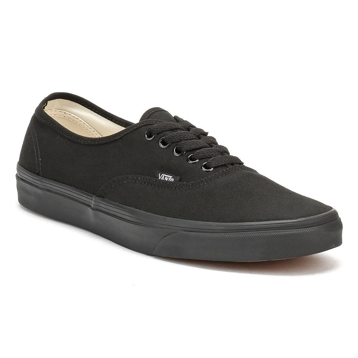 Vans Authentic Canvas True Black Trainers - Image 2