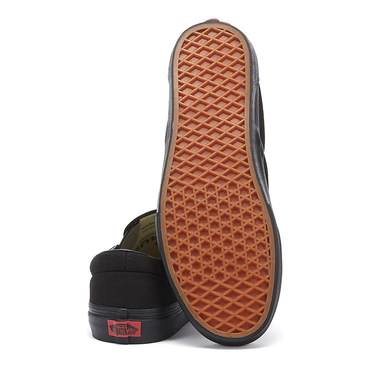 Vans Classic Slip on Black Canvas Skate Trainers VEYEBKA   TOWER London - Image 6