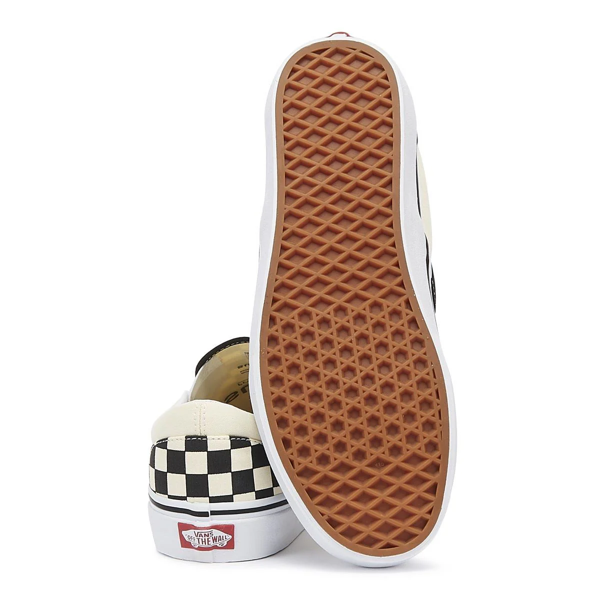 Vans Classic Slip-On Mens Black / White Checkerboard Canvas Trainers - Image 6