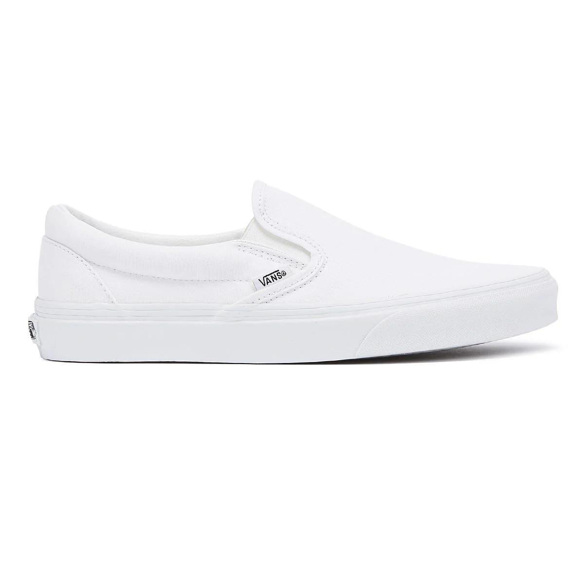 Vans Classic Slip on True White Canvas Trainers - Image 4