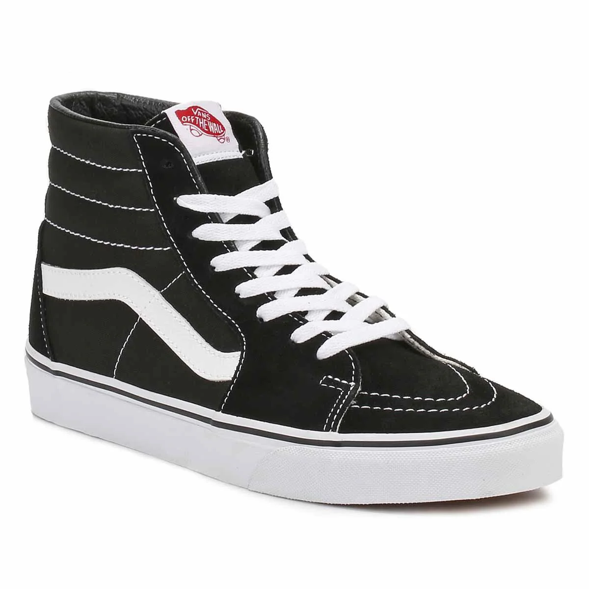 Vans SK8 Hi Black / White Trainers - Image 2