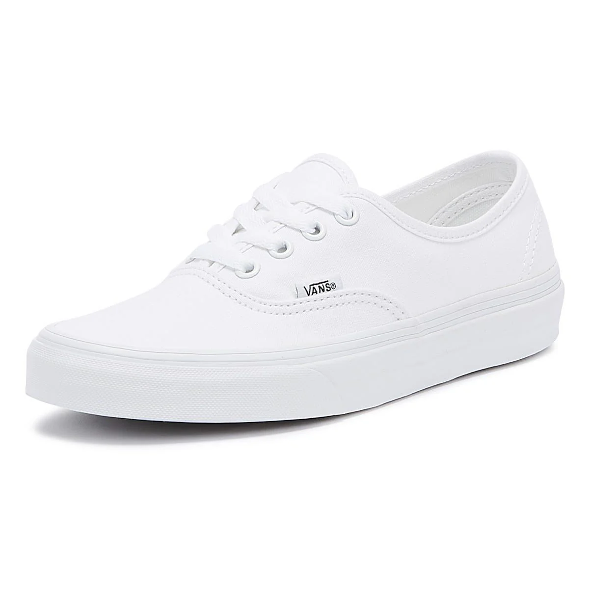 Vans White Canvas Authentic Mens Trainers - Image 3