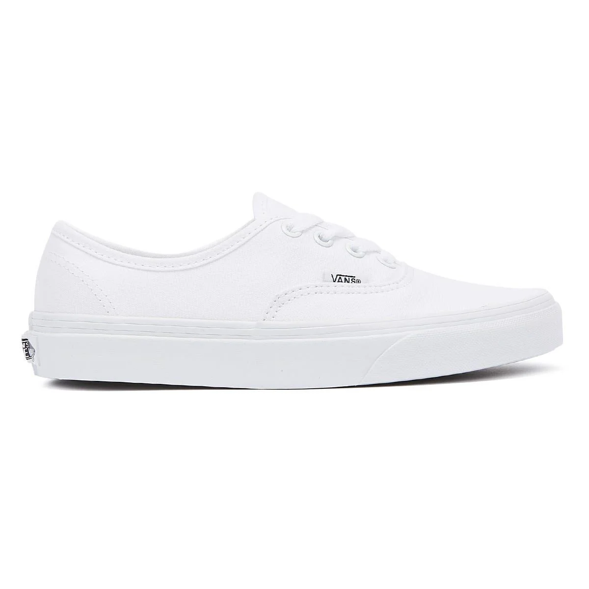 Vans White Canvas Authentic Mens Trainers - Image 4