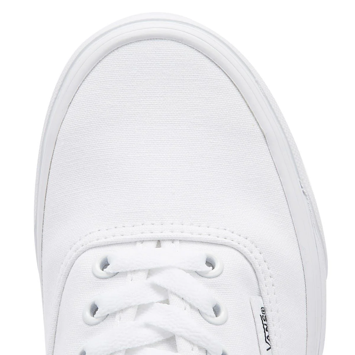 Vans White Canvas Authentic Mens Trainers - Image 7