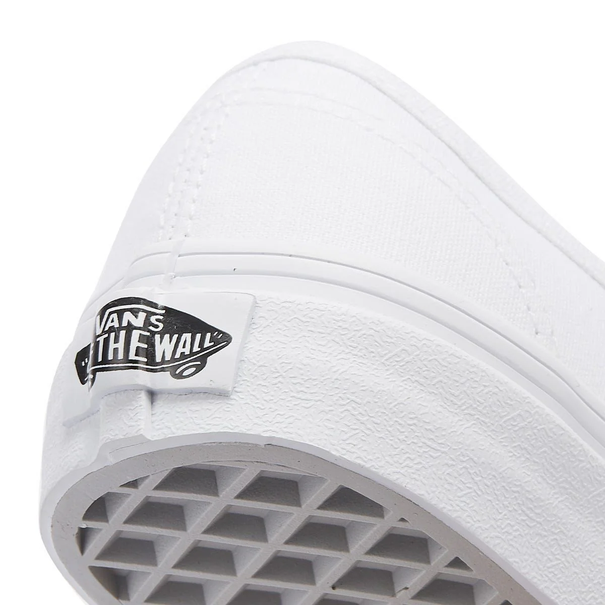 Vans White Canvas Authentic Mens Trainers - Image 8